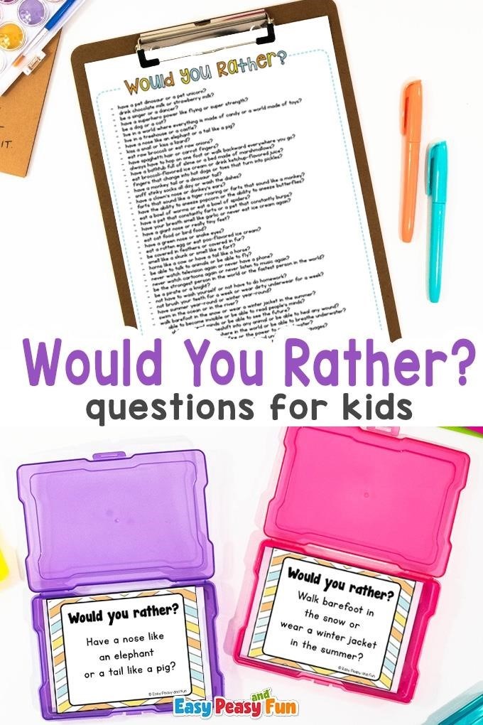 would you rather questions for kids pdf